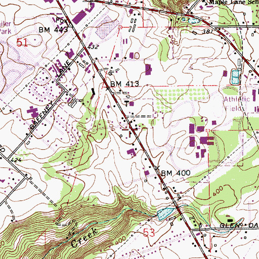 Topographic Map of Oregon City South Foursquare Church, OR
