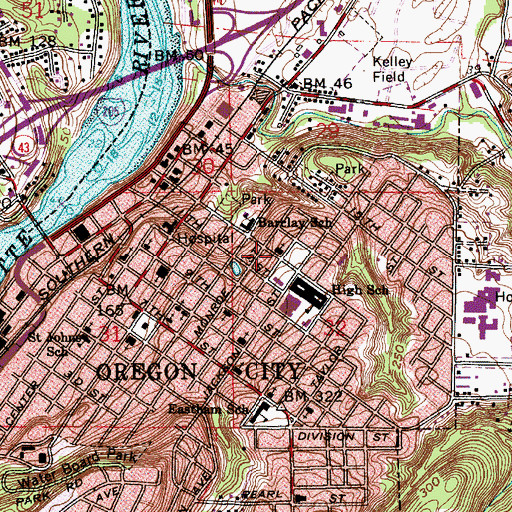 Topographic Map of Reformation Covenant Church, OR