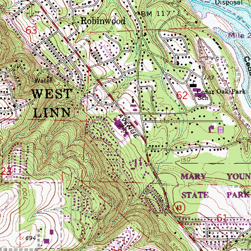 Topographic Map of Beit Haverim, OR