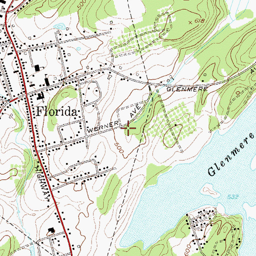 Topographic Map of Hempstead Acres, NY