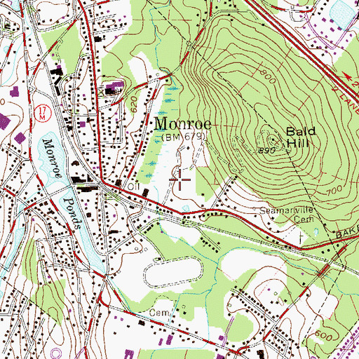 Topographic Map of Smith Clove Park, NY