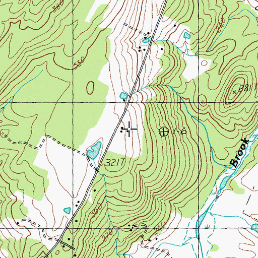 Topographic Map of Mountain View Farm Airport, VT