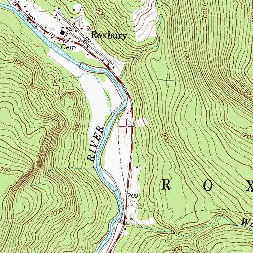 Topographic Map of Thomas Airport, ME