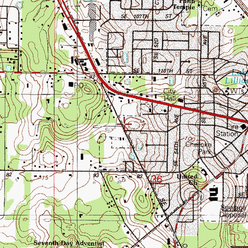 Topographic Map of Westside Trailer Park, FL