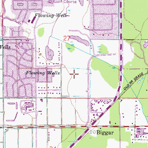 Topographic Map of Eagle Ridge Golf Club, FL