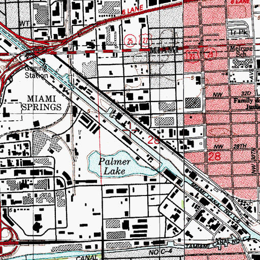 Topographic Map of Miami - Haiti Terminal Wharf, FL