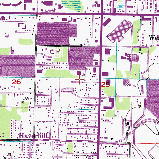 Topographic Map of Casa Loma Trailer Park, FL
