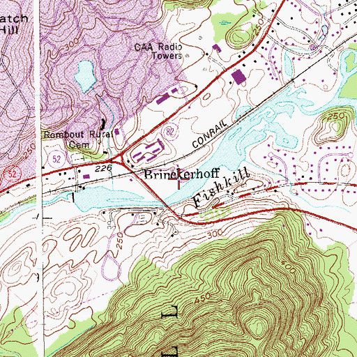Topographic Map of Douglas Phillips Park, NY