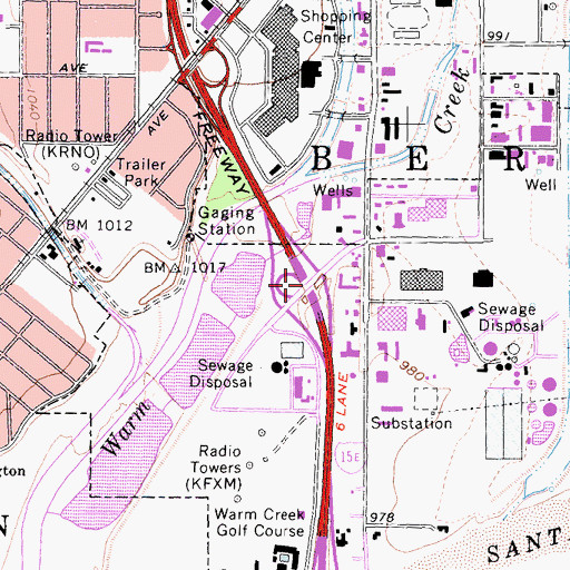 Topographic Map of Interchange 41, CA