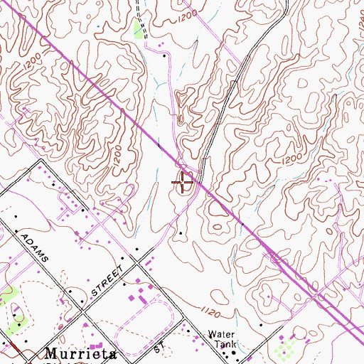 Topographic Map of Interchange 65, CA