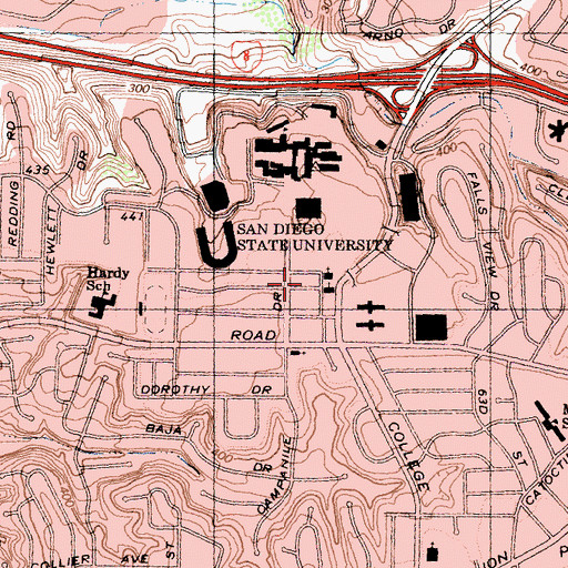 Topographic Map of Newman Center, CA