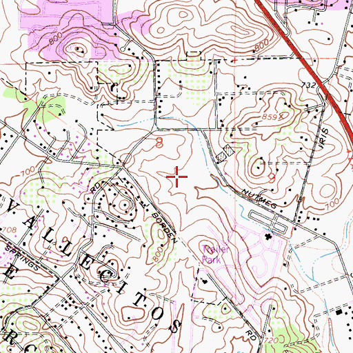Topographic Map of Interchange 33, CA