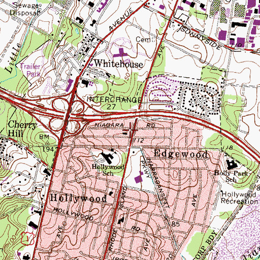Topographic Map of Holy Redeemer Metropolitan Community Church, MD