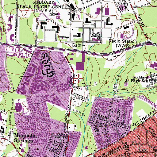Topographic Map of Saint Theodore Church, MD