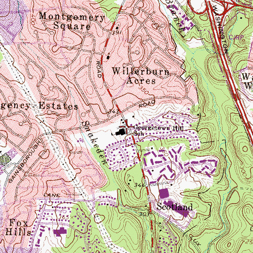 Topographic Map of Katharine Maddux Early Learning Center, MD
