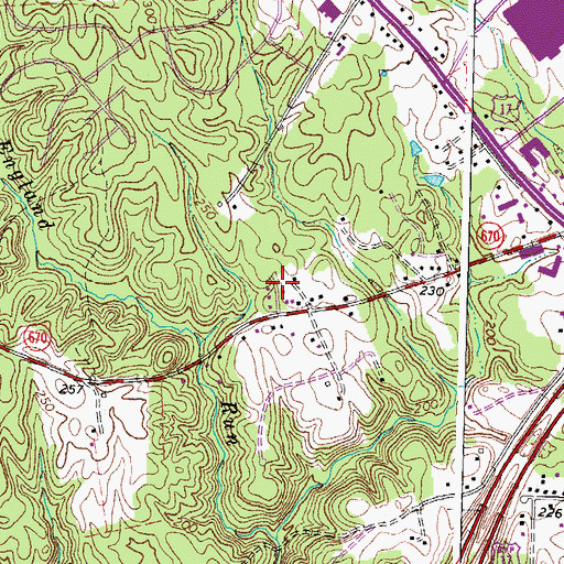 Topographic Map of Nora Park, VA