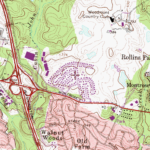 Topographic Map of North Farm, MD