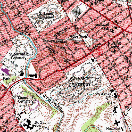 Topographic Map of The Church of Jesus Christ of Latter Day Saints, KY
