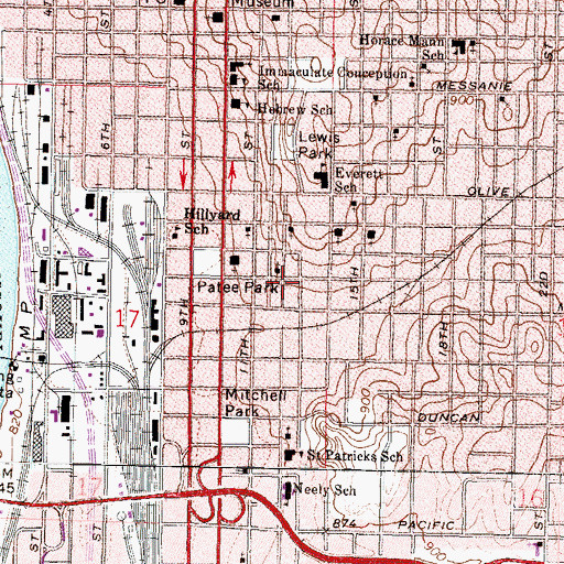 Topographic Map of Patee Home, MO