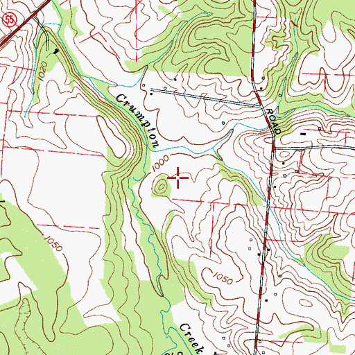 Topographic Map of Commissioner District 14, TN