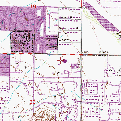 Topographic Map of Frisby Neal-Capstone Cathedral, AZ