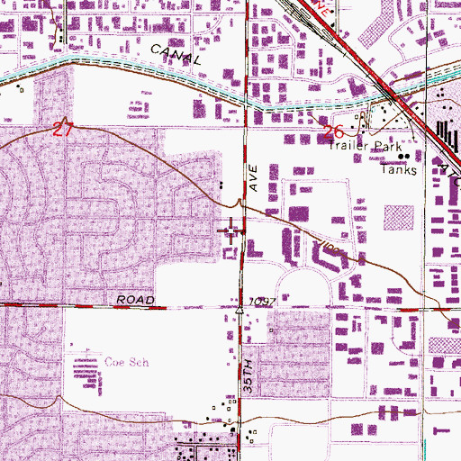 Topographic Map of Faith Builders Community Church, AZ