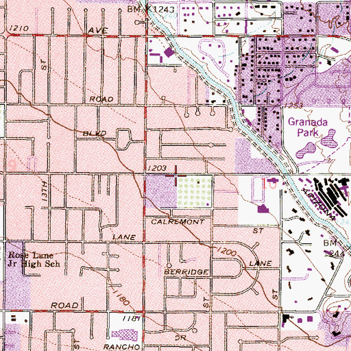 Topographic Map of Parkway Community Church of God, AZ
