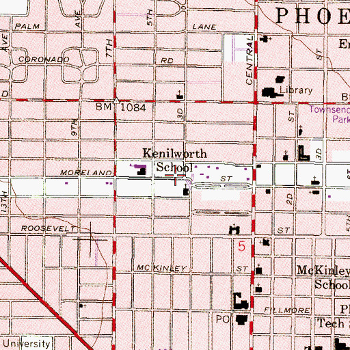 Topographic Map of Interchange 144B, AZ