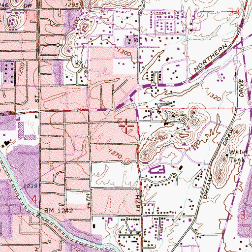 Topographic Map of Samaritan Sugicenters of Arizona, AZ