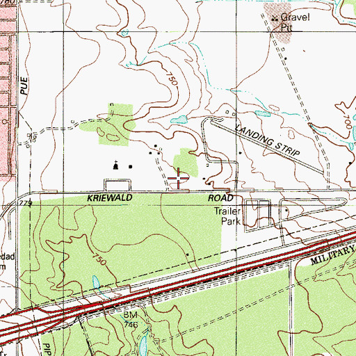Topographic Map of Royal Point Academy, TX