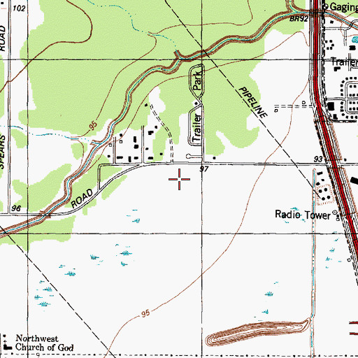 Topographic Map of Capital Medical Center, TX