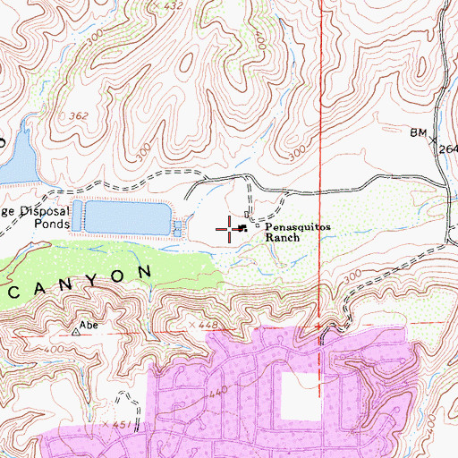 Topographic Map of Penasquitos Ranch, CA