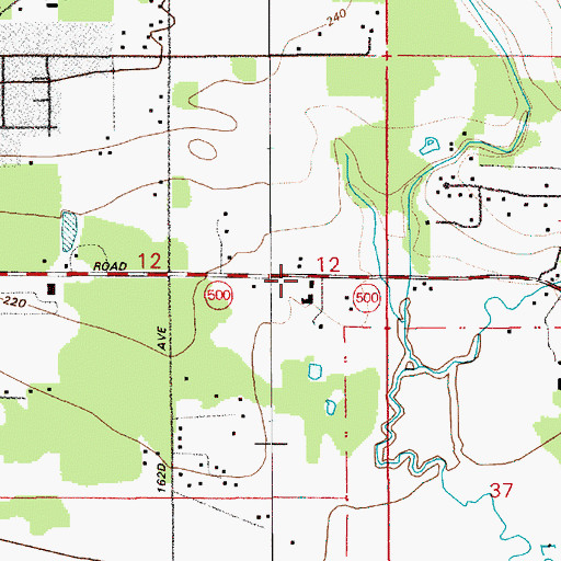 Topographic Map of Church of the Nazarene of Fourth Plain, WA