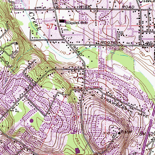 Topographic Map of New Life Christian Center, OR