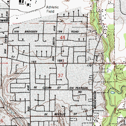 Topographic Map of Kingdom Hall of Jehovahs Witnesses, OR
