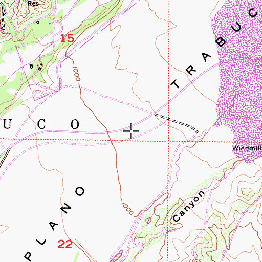 Topographic Map of Plano Trabuco, CA