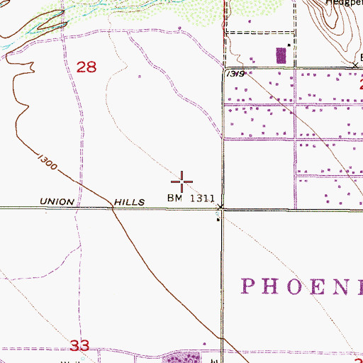 Topographic Map of Canyon View, AZ