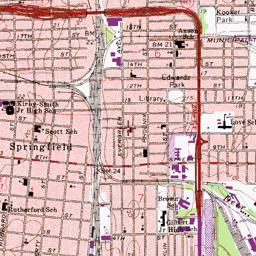 Topographic Map of Zarephath Tabernacle Church, FL