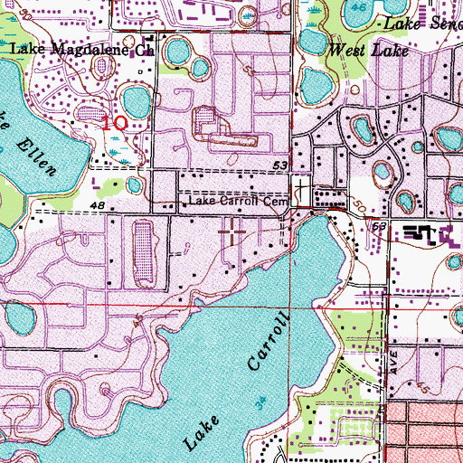 Topographic Map of Bast, FL