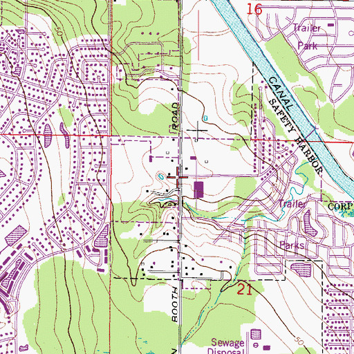 Topographic Map of Holy Trinity Episcopal Church, FL