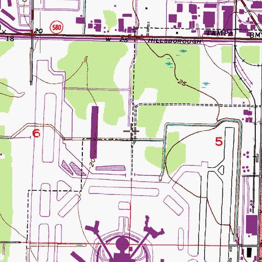 Topographic Map of Skyland Park, FL