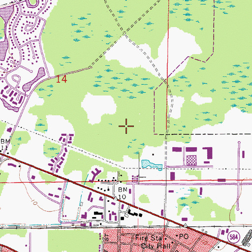 Topographic Map of Forest Lakes Elementary School, FL