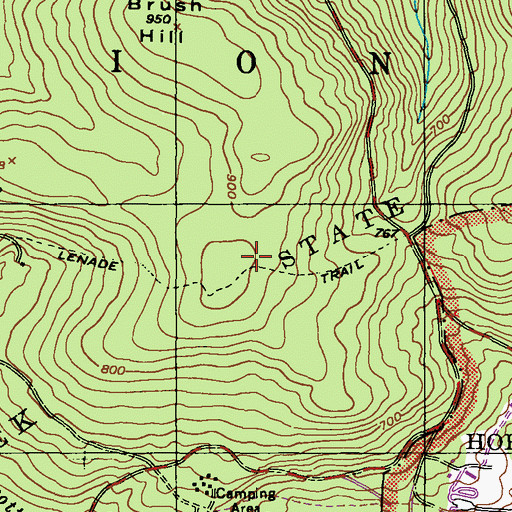 Topographic Map of French Creek Campground, PA