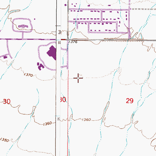 Topographic Map of Haciendas del Lago, AZ
