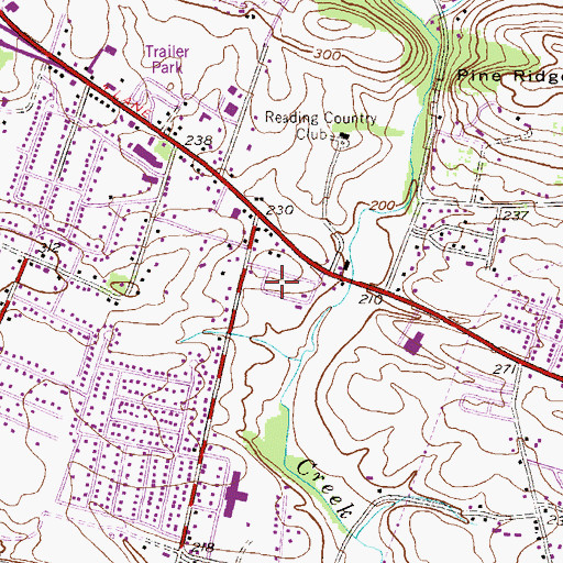 Topographic Map of Eastwick, PA