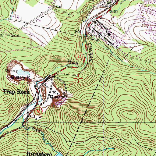 Topographic Map of Hay Creek Watershed, PA