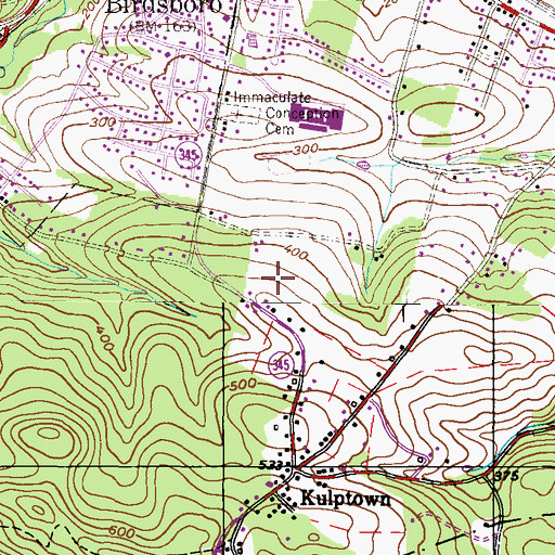 Topographic Map of Immaculate Conception Academy, PA