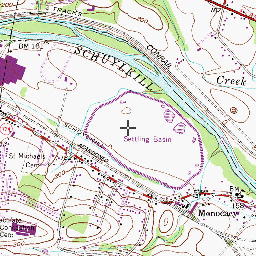 Topographic Map of Union Township Recreation Area, PA