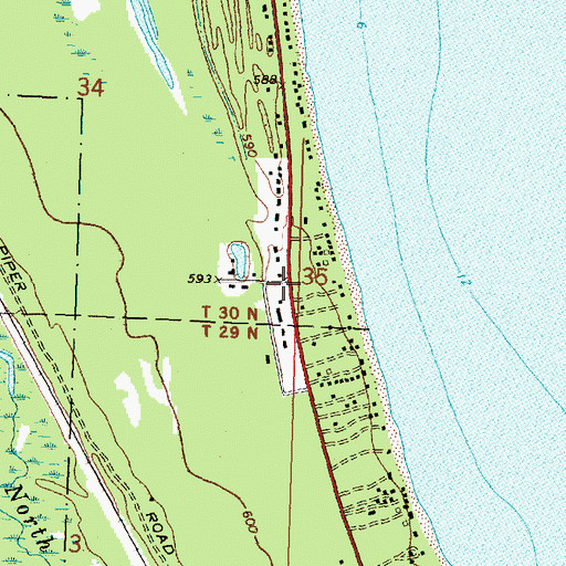 Topographic Map of Northland Baptist Church, MI