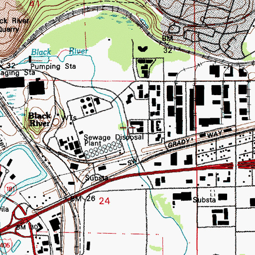 Topographic Map of Embry - Riddle Aeronautical University, WA